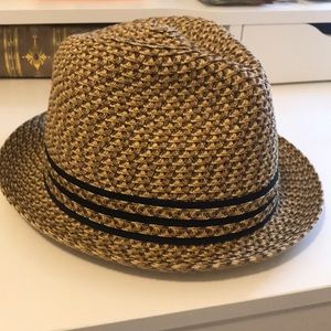 Tan fedora hat